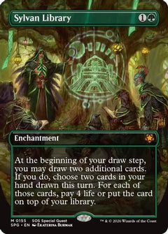 Sylvan Library (Borderless) (SPG-155) - Special Guests Foil-1