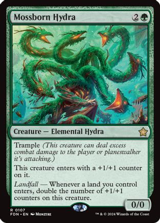 Mossborn Hydra (PPECL-107) - Promo Pack: Lorwyn Eclipsed-1