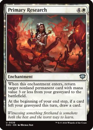 Primary Research (SOS-026) - Secrets of Strixhaven Foil-1