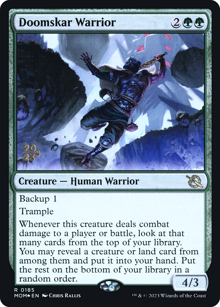 Doomskar Warrior [March of the Machine Prerelease Promos]-1