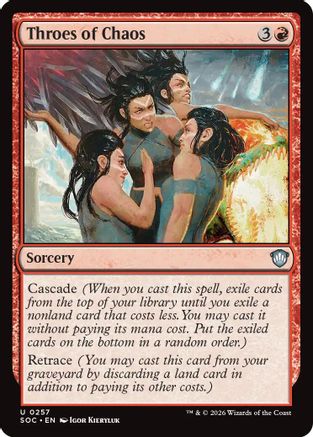 Throes of Chaos (SOC-257) - Commander: Secrets of Strixhaven-1