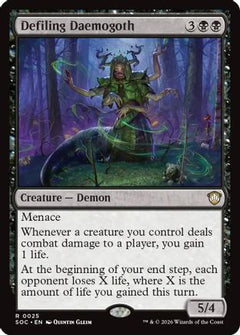 Defiling Daemogoth (SOC-025) - Commander: Secrets of Strixhaven-1