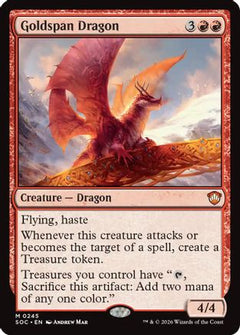 Goldspan Dragon (SOC-245) - Commander: Secrets of Strixhaven-1