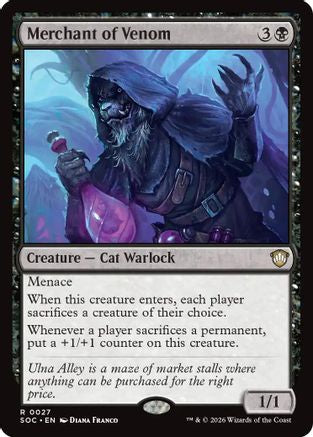 Merchant of Venom (SOC-027) - Commander: Secrets of Strixhaven-1