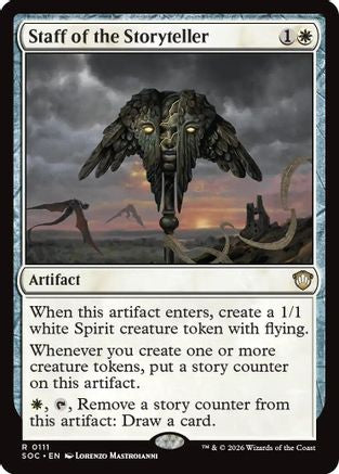 Staff of the Storyteller (SOC-111) - Commander: Secrets of Strixhaven-1