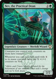 Nev, the Practical Dean (SOC-041) - Commander: Secrets of Strixhaven-1