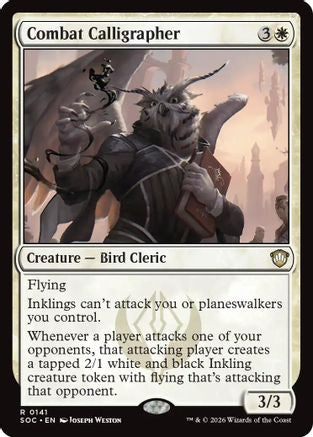 Combat Calligrapher (SOC-141) - Commander: Secrets of Strixhaven-1