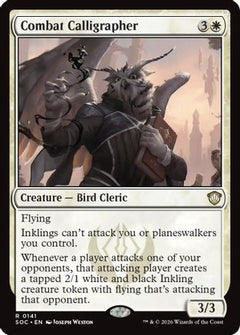 Combat Calligrapher (SOC-141) - Commander: Secrets of Strixhaven-1
