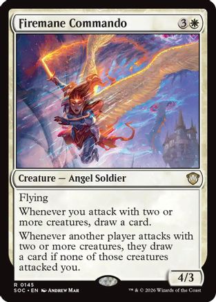 Firemane Commando (SOC-145) - Commander: Secrets of Strixhaven-1