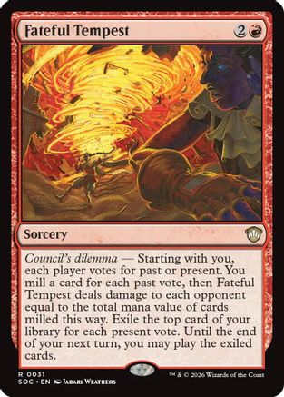 Fateful Tempest (SOC-031) - Commander: Secrets of Strixhaven-1