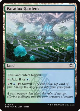 Paradox Gardens (SOS-258) - Secrets of Strixhaven Foil-1
