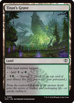 Titan's Grave (SOS-266) - Secrets of Strixhaven Foil-1