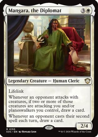 Mangara, the Diplomat (SOC-155) - Commander: Secrets of Strixhaven-1