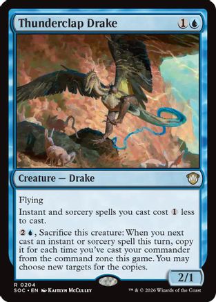 Thunderclap Drake (SOC-204) - Commander: Secrets of Strixhaven-1