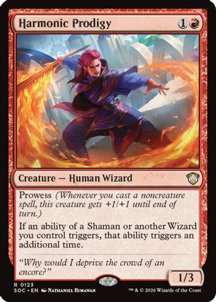 Harmonic Prodigy (SOC-123) - Commander: Secrets of Strixhaven-1