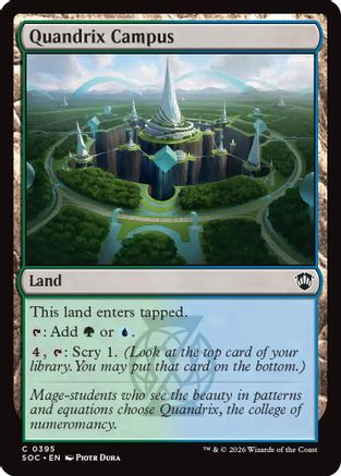 Quandrix Campus (SOC-395) - Commander: Secrets of Strixhaven-1