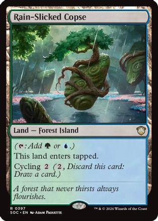 Rain-Slicked Copse (SOC-397) - Commander: Secrets of Strixhaven-1