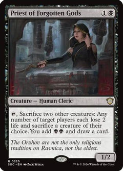 Priest of Forgotten Gods (SOC-225) - Commander: Secrets of Strixhaven-1