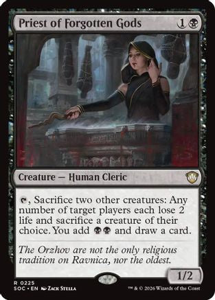 Priest of Forgotten Gods (SOC-225) - Commander: Secrets of Strixhaven-1