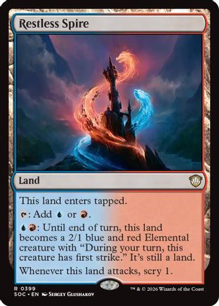 Restless Spire (SOC-399) - Commander: Secrets of Strixhaven-1