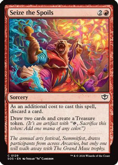 Seize the Spoils (SOS-129) - Secrets of Strixhaven Foil-1