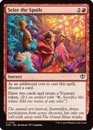 Seize the Spoils (SOS-129) - Secrets of Strixhaven Foil-1