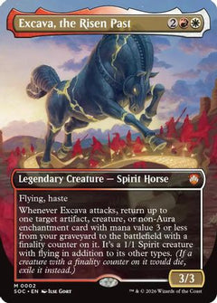 Excava, the Risen Past (Borderless) (SOC-002) - Commander: Secrets of Strixhaven Foil-1
