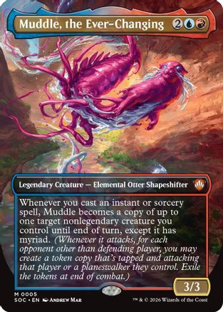 Muddle, the Ever-Changing (Borderless) (SOC-005) - Commander: Secrets of Strixhaven-1