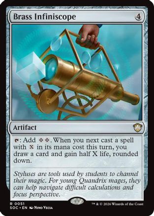 Brass Infiniscope (SOC-051) - Commander: Secrets of Strixhaven-1