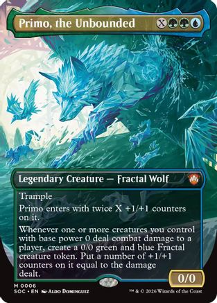 Primo, the Unbounded (Borderless) (SOC-006) - Commander: Secrets of Strixhaven-1