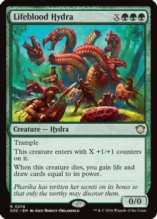 Lifeblood Hydra (SOC-274) - Commander: Secrets of Strixhaven-1