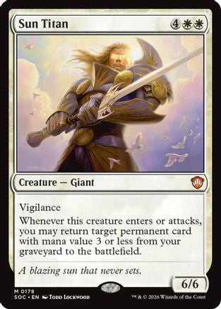 Sun Titan (SOC-178) - Commander: Secrets of Strixhaven-1