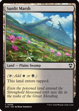 Sunlit Marsh (SOC-409) - Commander: Secrets of Strixhaven-1