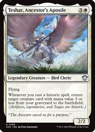 Teshar, Ancestor's Apostle (SOC-180) - Commander: Secrets of Strixhaven-1