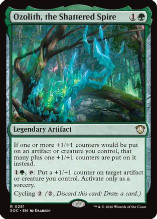 Ozolith, the Shattered Spire (SOC-281) - Commander: Secrets of Strixhaven-1