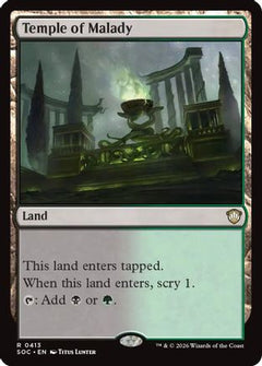 Temple of Malady (SOC-413) - Commander: Secrets of Strixhaven-1
