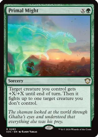Primal Might (SOC-283) - Commander: Secrets of Strixhaven-1