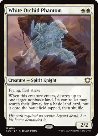 White Orchid Phantom (SOC-184) - Commander: Secrets of Strixhaven-1