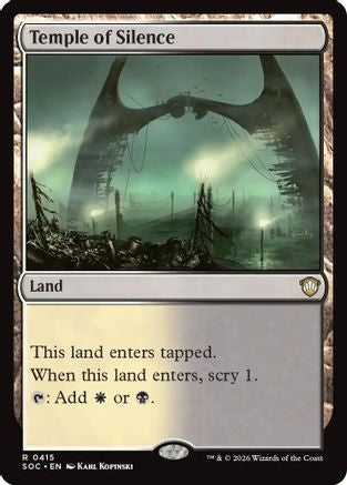 Temple of Silence (SOC-415) - Commander: Secrets of Strixhaven-1