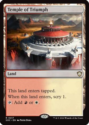 Temple of Triumph (SOC-417) - Commander: Secrets of Strixhaven-1