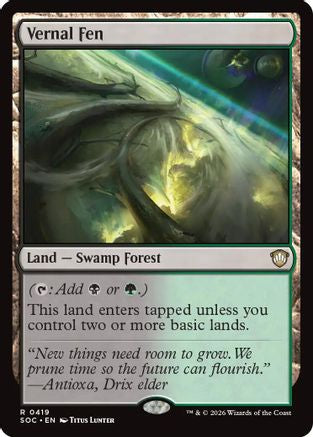 Vernal Fen (SOC-419) - Commander: Secrets of Strixhaven-1