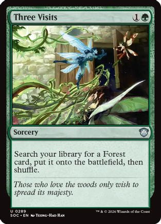Three Visits (SOC-289) - Commander: Secrets of Strixhaven-1