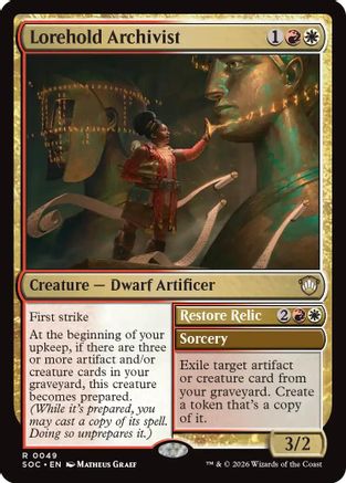 Lorehold Archivist (SOC-049) - Commander: Secrets of Strixhaven-1