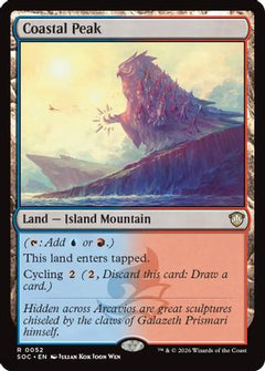 Coastal Peak (SOC-052) - Commander: Secrets of Strixhaven-1