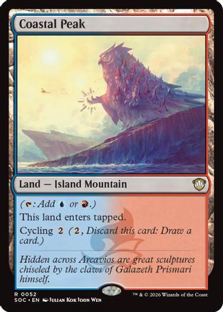 Coastal Peak (SOC-052) - Commander: Secrets of Strixhaven-1