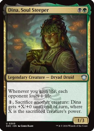 Dina, Soul Steeper (SOC-305) - Commander: Secrets of Strixhaven-1
