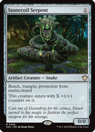 Stonecoil Serpent (SOC-356) - Commander: Secrets of Strixhaven-1