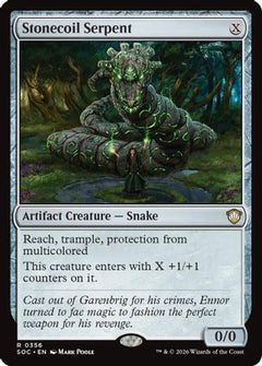 Stonecoil Serpent (SOC-356) - Commander: Secrets of Strixhaven-1