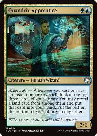 Quandrix Apprentice (SOC-324) - Commander: Secrets of Strixhaven-1