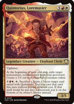 Quintorius, Loremaster (SOC-327) - Commander: Secrets of Strixhaven-1